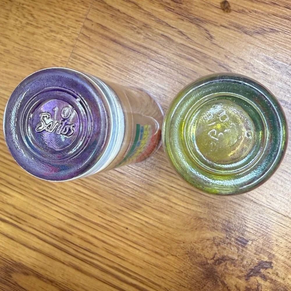 Mexico Souvenir Shot Glasses Santos Puerto Progreso Neon 4 Tequila Stages Set 2